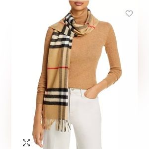 Burberry Classic Check Cashmere Scarf
